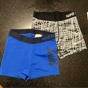 Bundle of 2 Nike Dry Fit spandex shorts